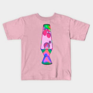 Lava lamp neon sticker trippy cute pastel Kids T-Shirt